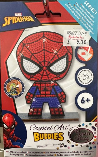 Crystal Art Buddy - Spiderman - Framlingham Toy Shop