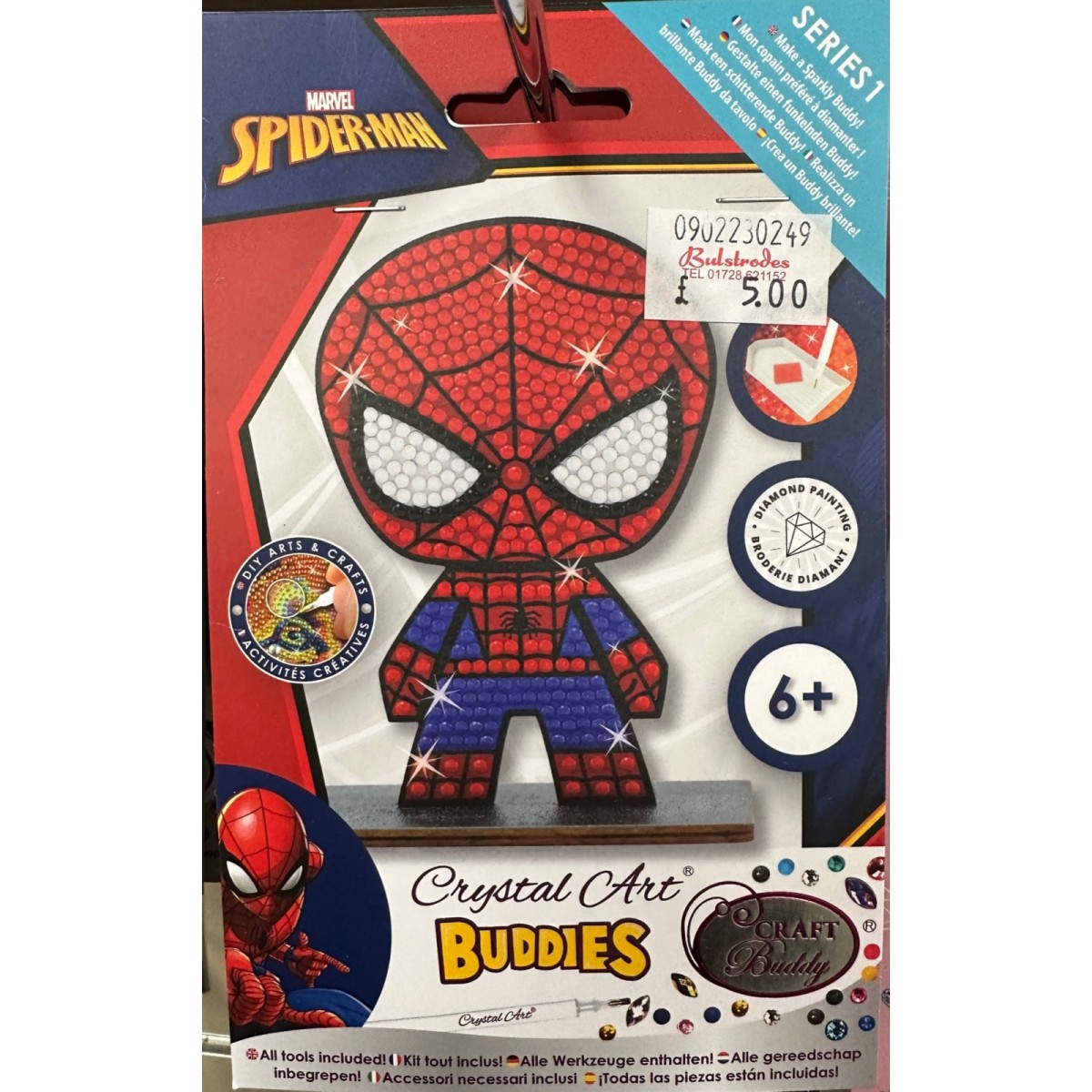 Crystal Art Buddy - Spiderman - Framlingham Toy Shop