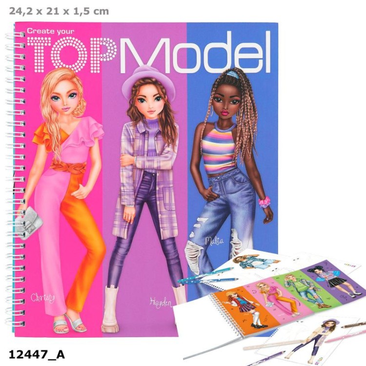 Create your Top Model Colouring Book