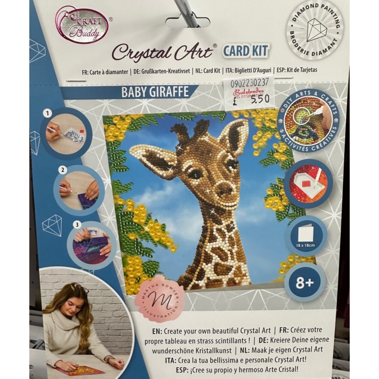 Crystal Art Card - Baby Giraffe