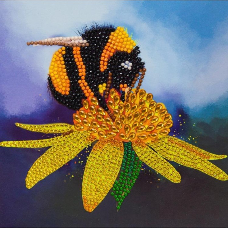 Crystal Art Card - Bee