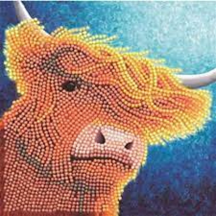 Crystal Art Card - Highland Cow