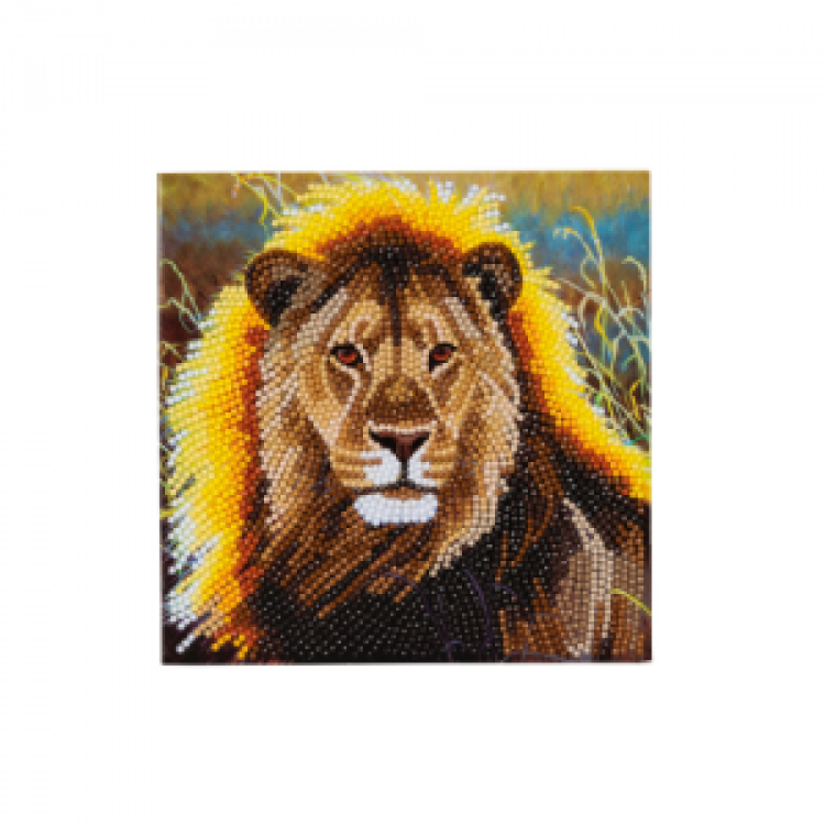 Crystal Art Card - Lion