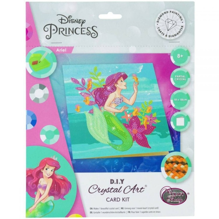 Crystal Art Card - Little Mermaid