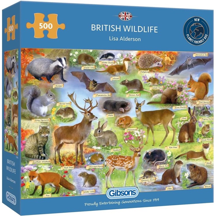 Gibsons 500 Piece Puzzle British Wildlife