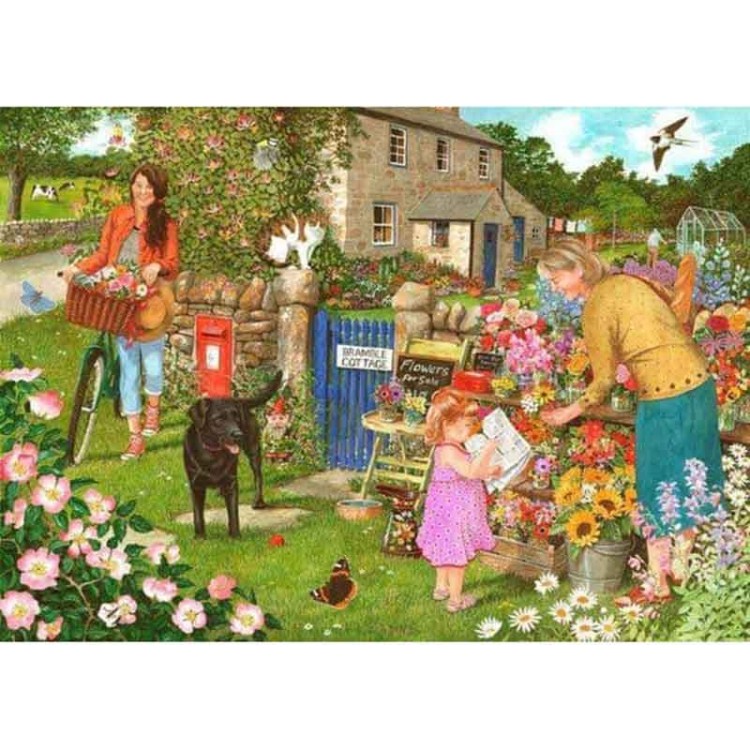 House of Puzzles 1000 Piece Pocketful of Posies