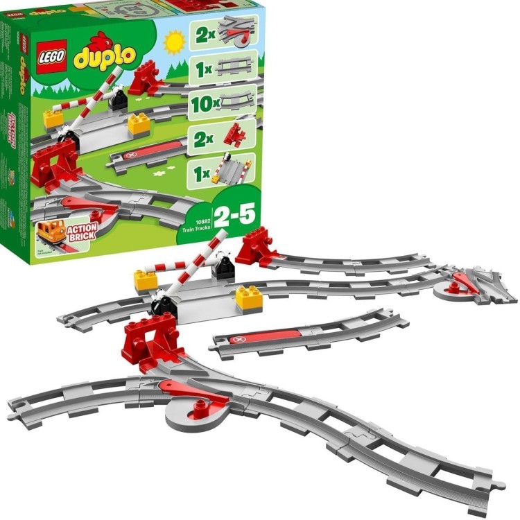  LEGO 10882 DUPLO Town Train Tracks Expansion Set