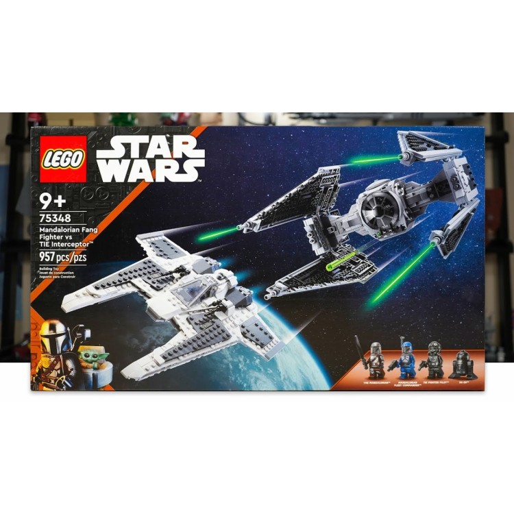 LEGO 75348 STAR WARS Mandalorian Fang Fighter VS Tie Interceptor