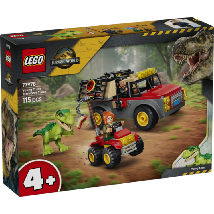 LEGO 77978 Jurassic Young T Rex Transport Truck