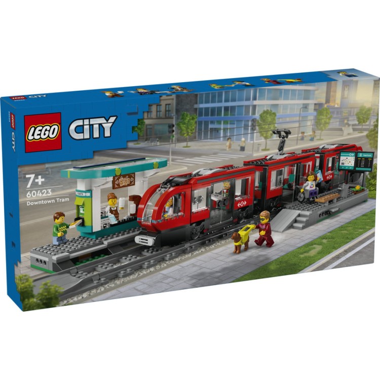 LEGO City 60423 Downtown Streetcar & Station
