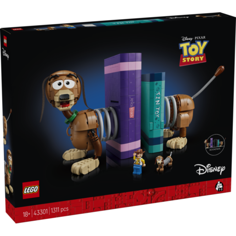 LEGO Disney 43301 Toy Story Slinky Dog Book Ends