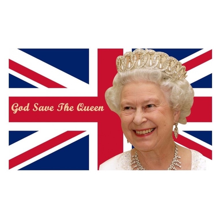 Platinum Jubilee 2022 God Save the Queen Flag