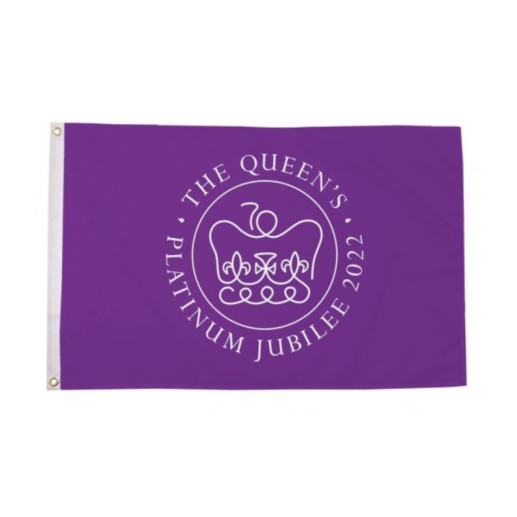 Platinum Jubilee 2022 Purple Design Flag