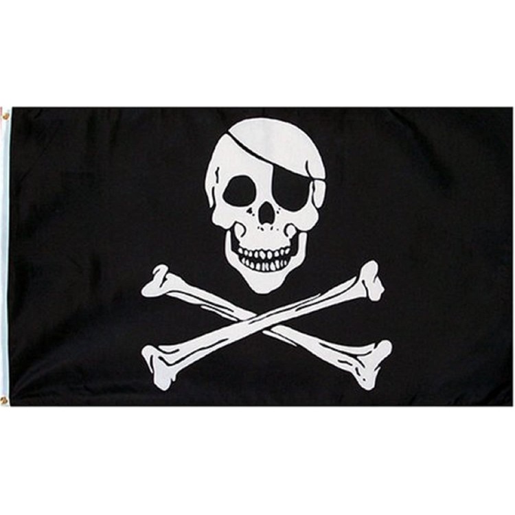 Skull and Crossbone Pirate Flag 5ft x 3ft