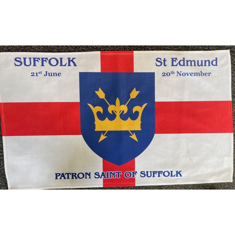 St Edmund of Suffolk Tea Towel